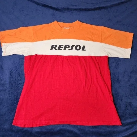 Repsol orange red and white sportswear shirt sportswear - Picture 2 of 8